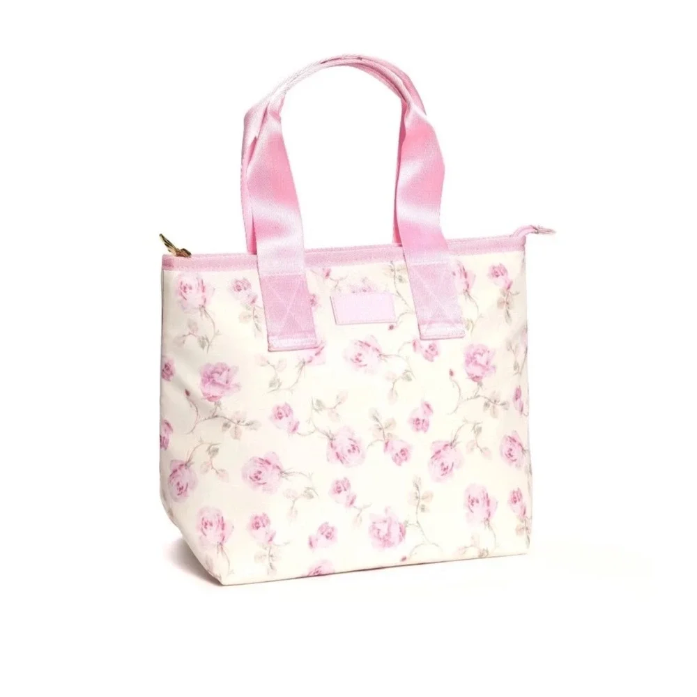 LoveShackFancy Target Yoobi Backpack and Lunch Bag Set Ribbon Rosa Floral Pink